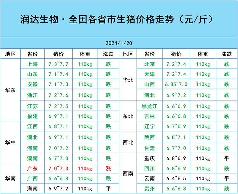 1月20日市场行情